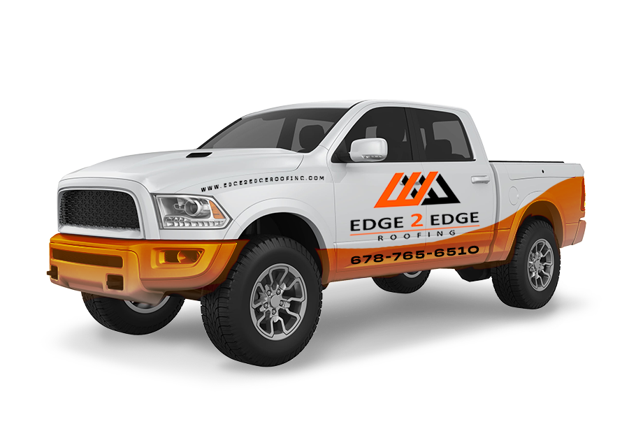 Edge 2 Edge Roofing service vehicle