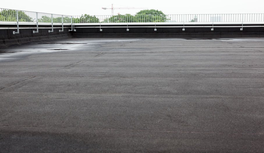 flat black roof