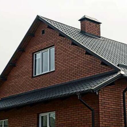 close up of a residential slate roof